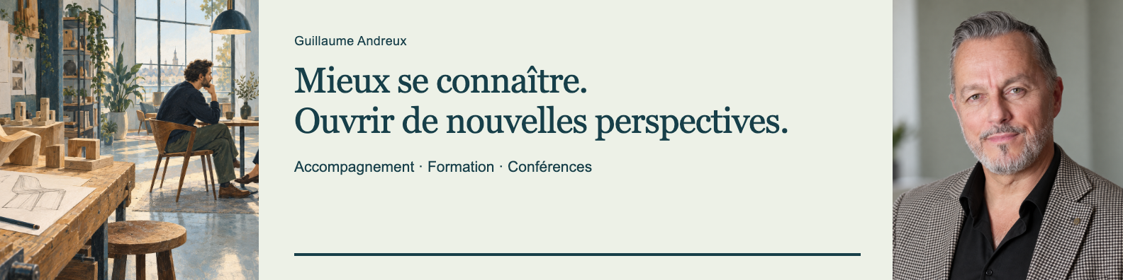 Proposition de bannière LinkedIn de Guillaume Andreux